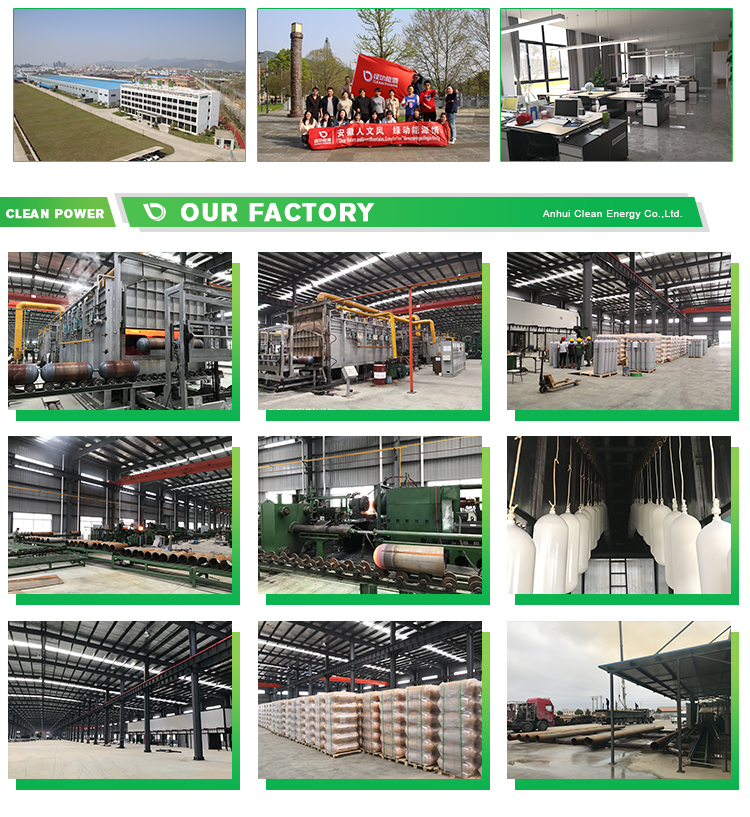 Anhui Clean Energy exports gas cylinders to Europe, providing customers with quality services