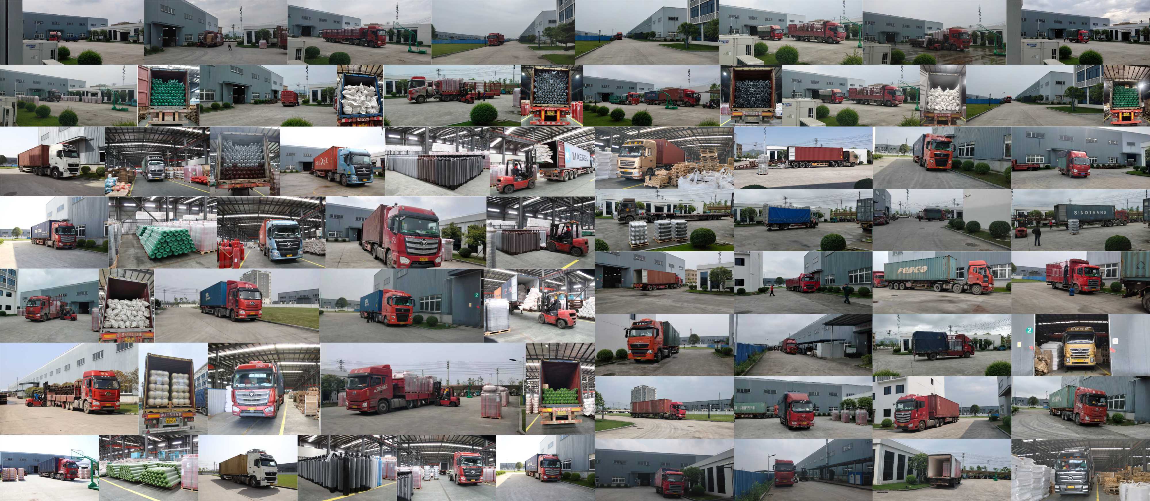 Fire cylinder delivery site and production process