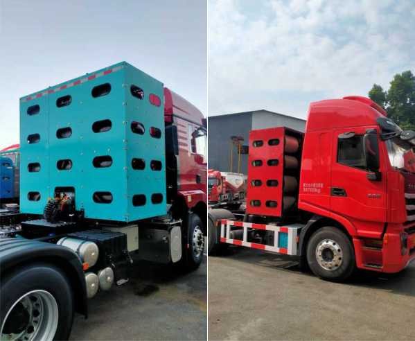 Trucks are shipped with CNG2 cylinders