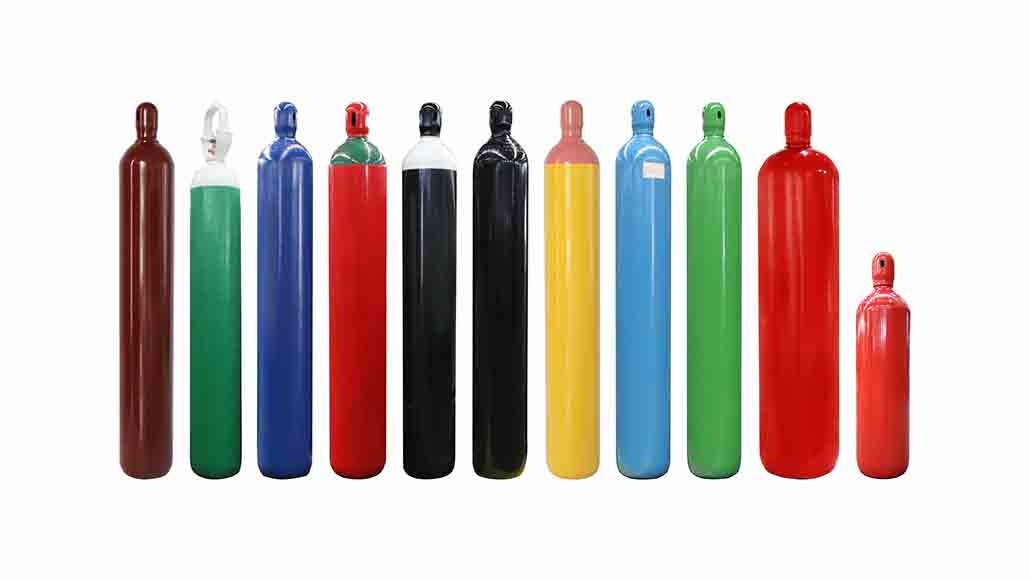 Long life industrial gas cylinders Long life industrial gas cylinders