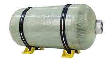 Air suspension gas cylinder